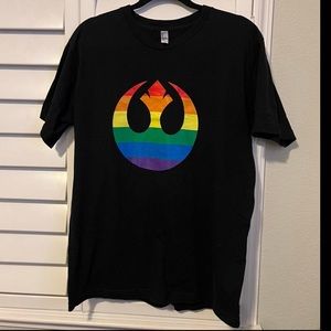 Rainbow Pride Star Wars Rebel Alliance T-shirt